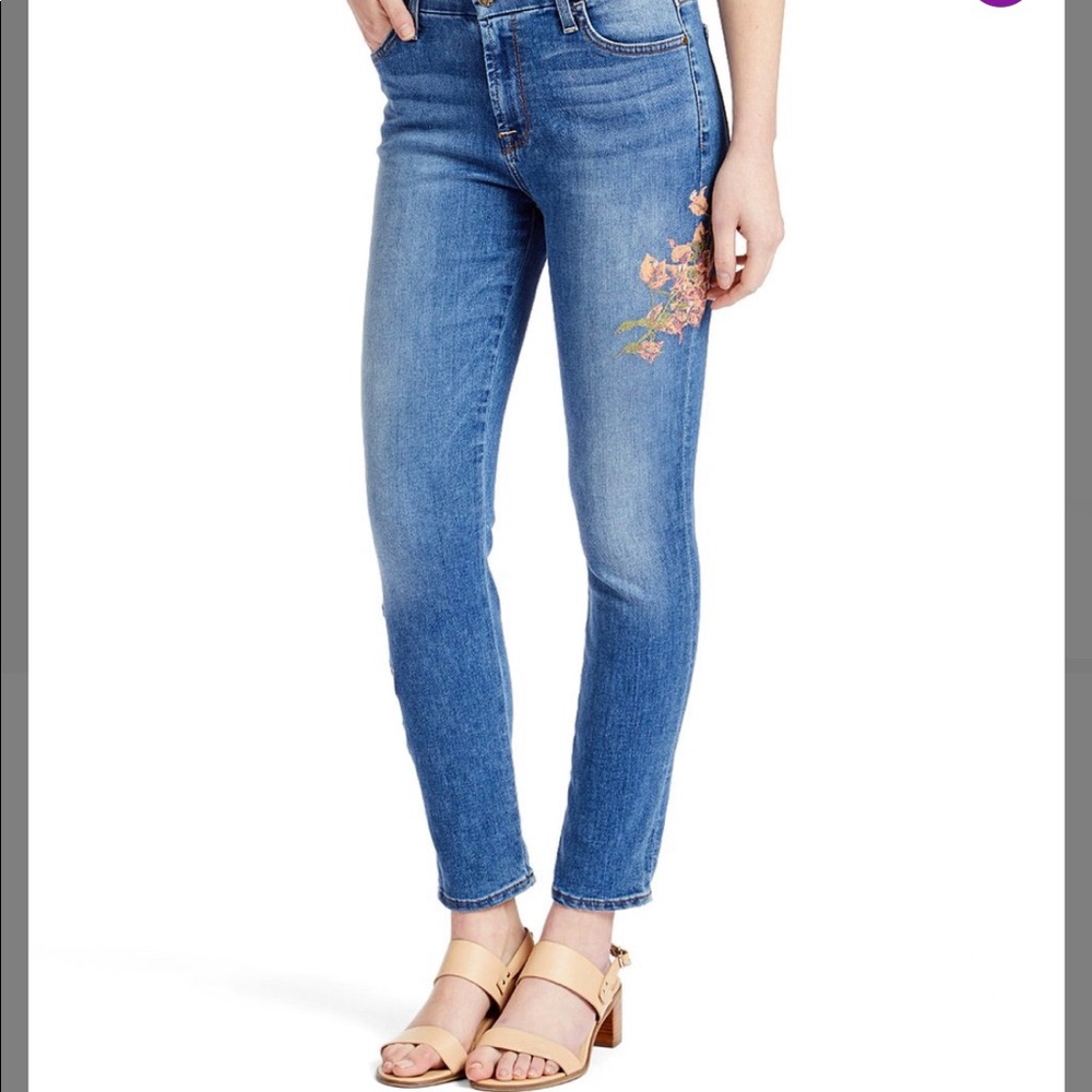 Jen7 by 7 For All Mankind embroidered jeans